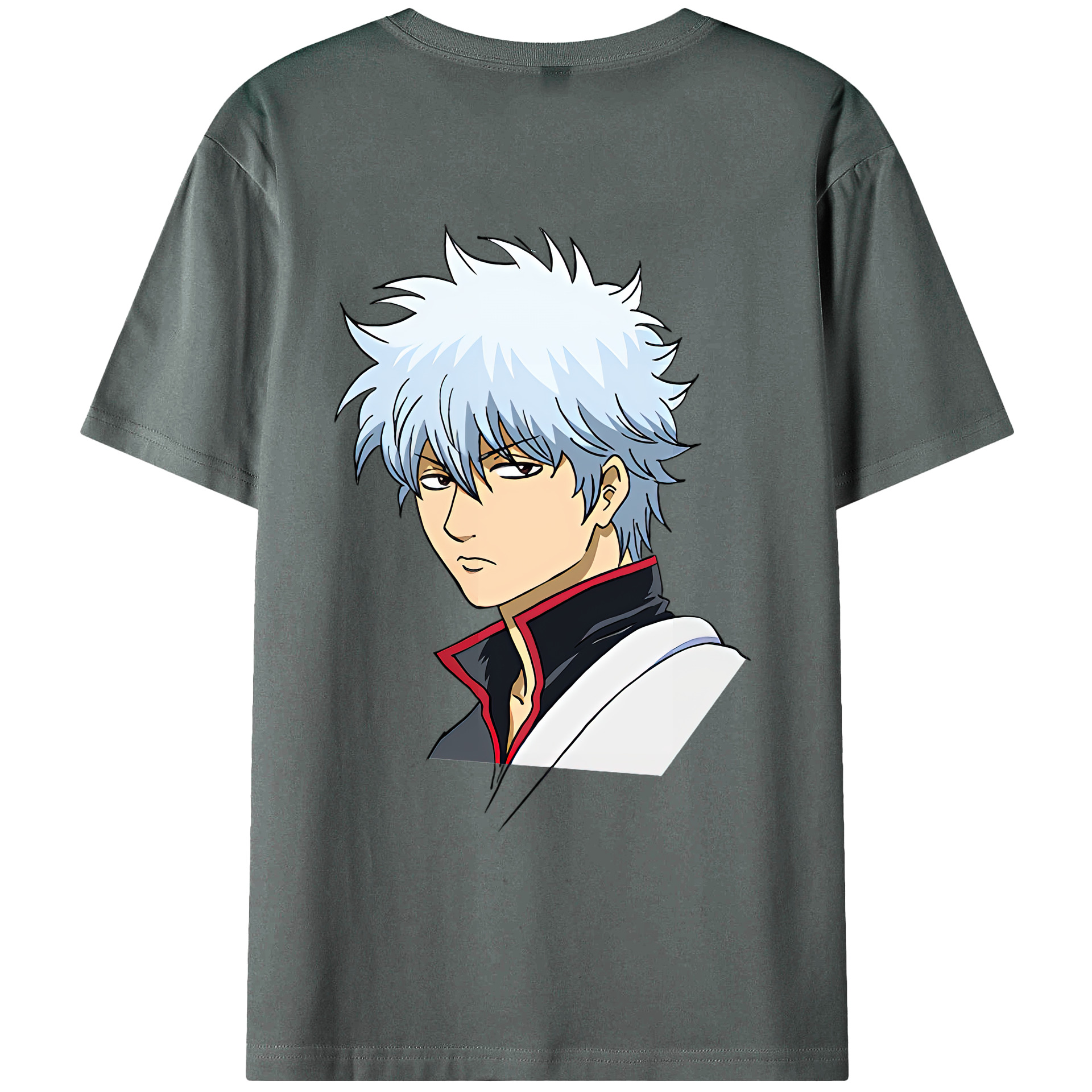 （画像用） ぎんたま 坂田銀時（さかたぎんとき） 神楽 志村新八（しむら しんぱち） GINTAMA Sakata Gintoki Kagura Shimura Shinpachi 綿100％ メンズ半袖Tシャツ（バックプリント） 通気性